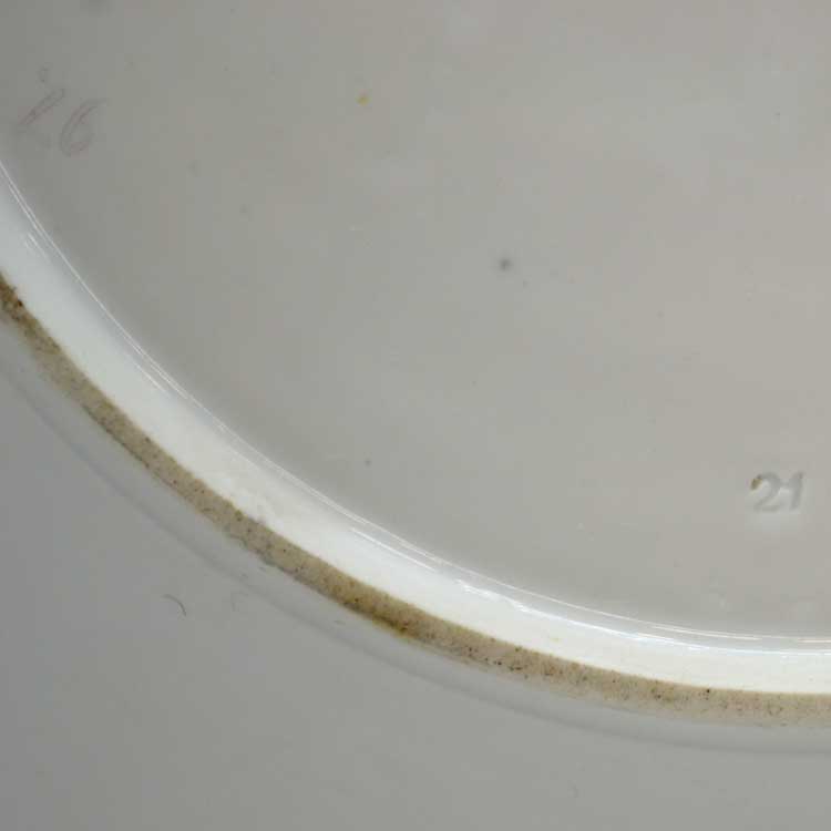 white porcelain antique meissen plate