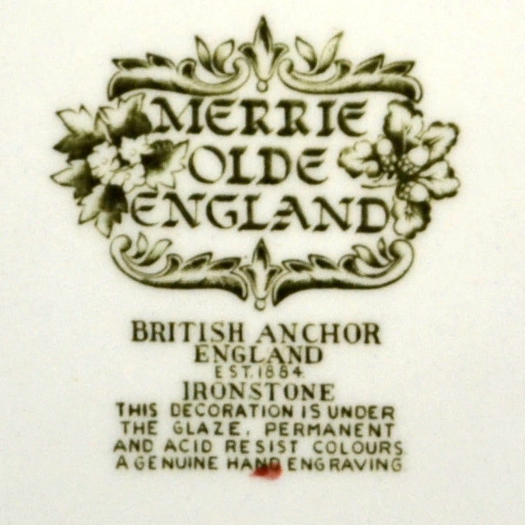 British Anchor Ironstone Merrie Olde England china mark