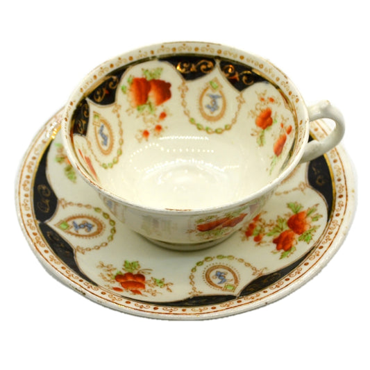 Antique Mayer and Sherratt Melba Ware 1518 China Teacup and Saucer