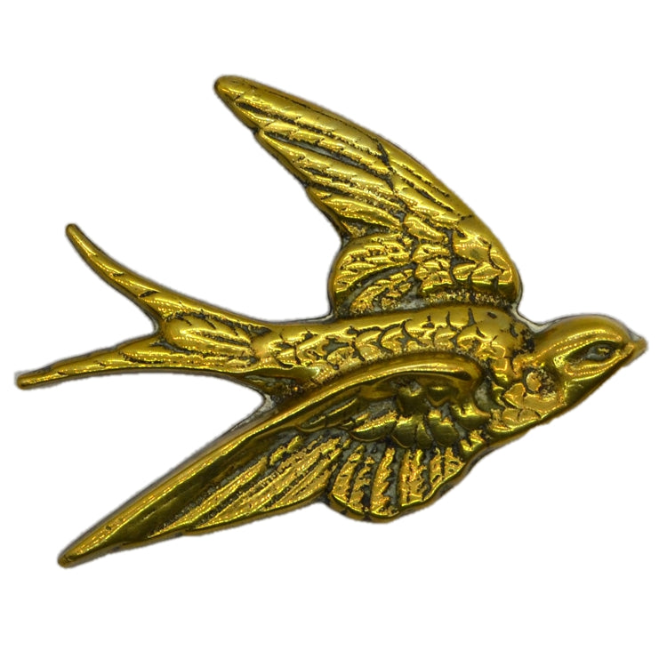 Middle swift cast brass bird set