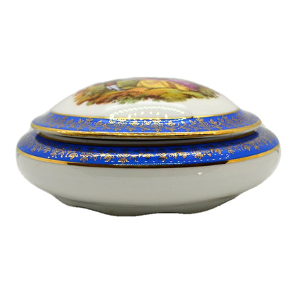 Leclair Meissner Limoges Lidded Trinket Dish