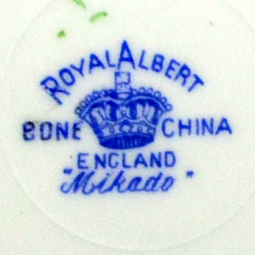 10 x Royal Albert Mikado Blue and White China 8.25 Inch Dessert Plates