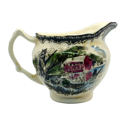 vintage the friendly village milk jug