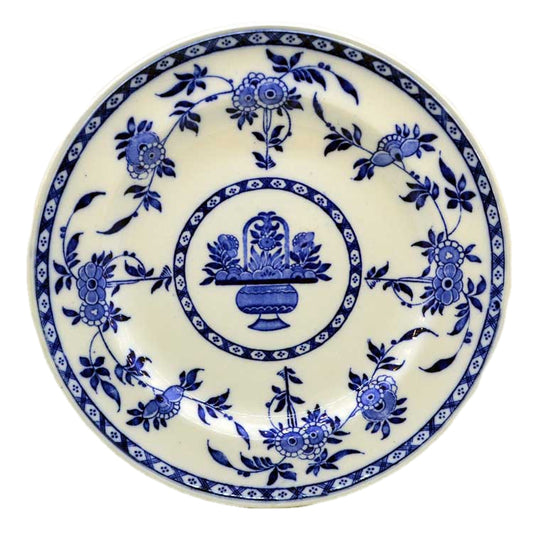 early mintons blue delft blue and white china plate