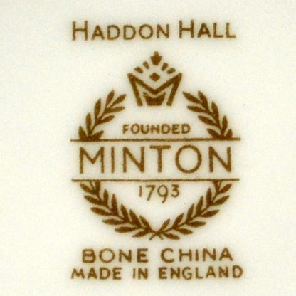 Minton China Haddon Hall Factory Mark