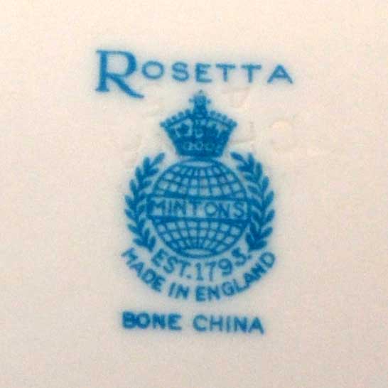 rosetta minton china mark