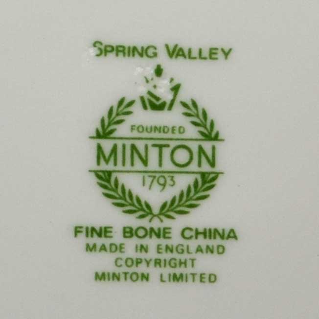 minton spring valley china mark