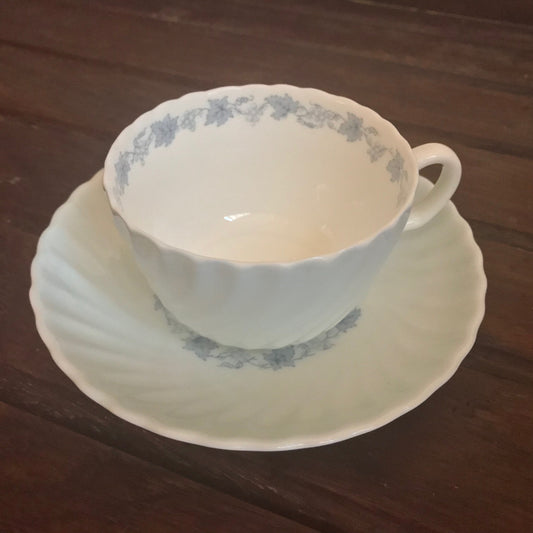 Minton teacup in Vineyard blue S574 pattern
