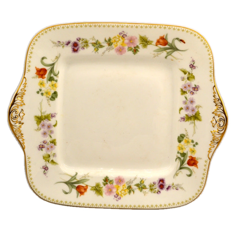Wedgwood China Mirabelle R4537 9.5-inch Square Serving Plate
