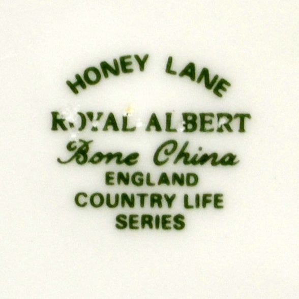 Royal Albert Honey Lane mark on Spring Wood saucer, rare