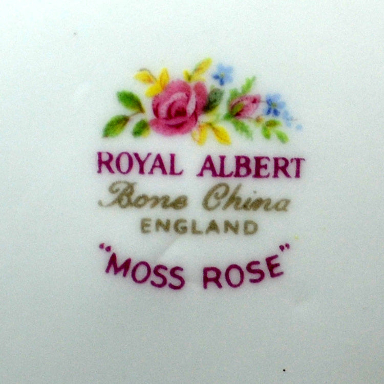 Royal Albert Floral China Moss Rose Cake Plate