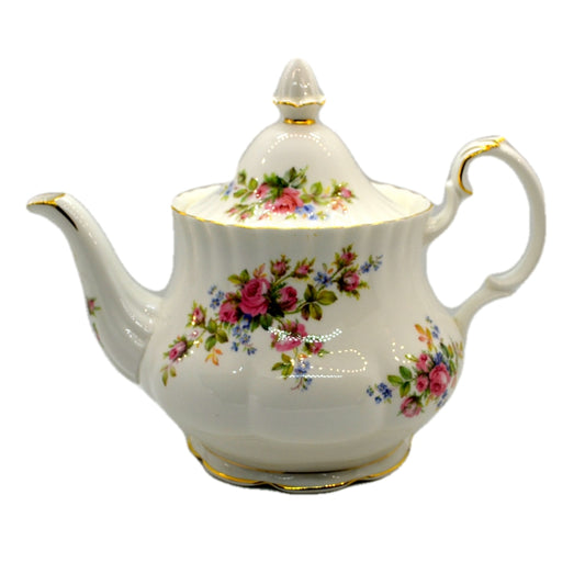 Royal Albert China Moss Rose Large Teapot