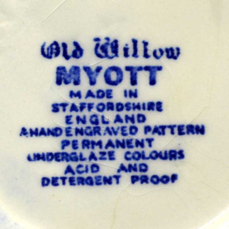 myott china marks 1960