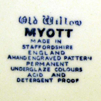 myott old willow china mark