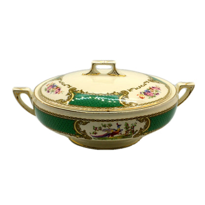 Myott Floral China Round Harlequin Lidded Serving Tureen