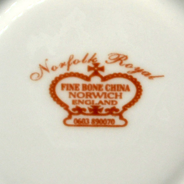 Norfolk Royal Bone China Demitasse Coffee Cup and saucer
