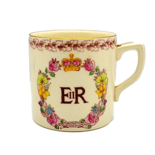 Cartwright and Edwards China 1953 Elizabeth II Coronation Mug