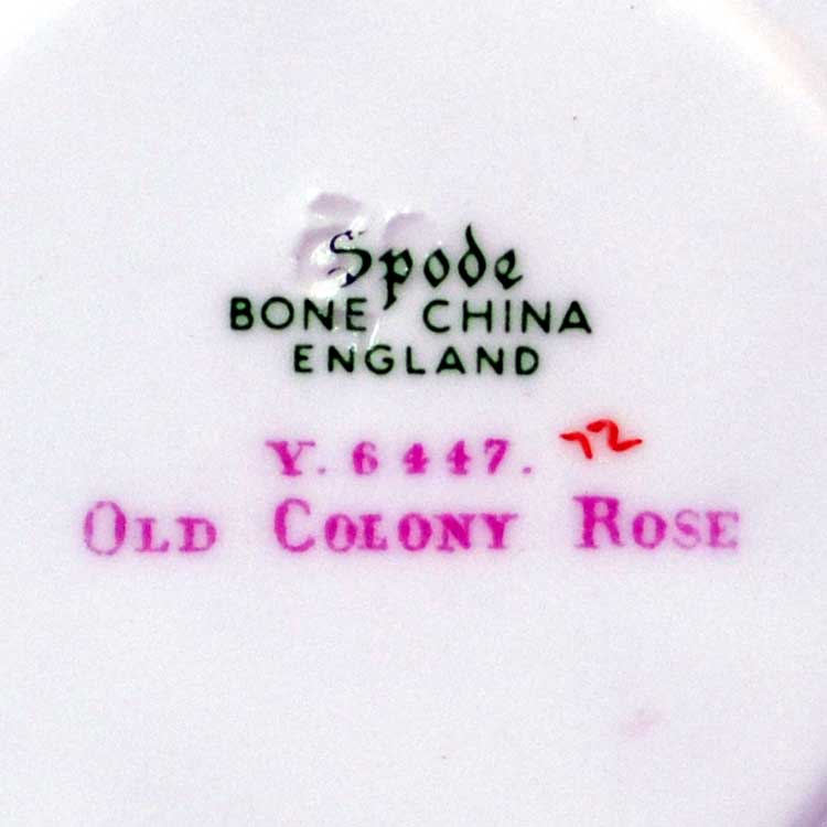 Spode Old Colony Rose saucer