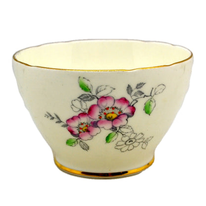 Old Royal Floral Bone China Cherry Blossom Sugar Bowl