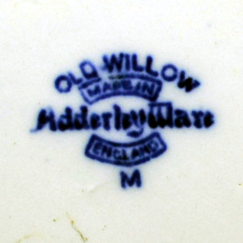 Adderley china marks old willow 1929
