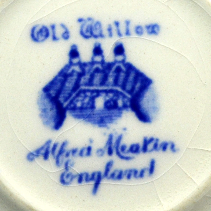 Alfred Meakin Blue and White Old Willow china marks