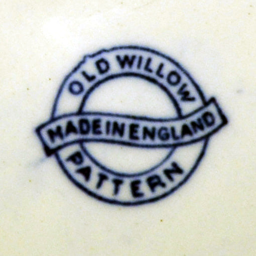 Old Willow pattern china mark