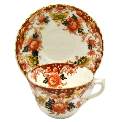 Antique Baker Brothers Meir China Chrysanthemum Imari Teacup