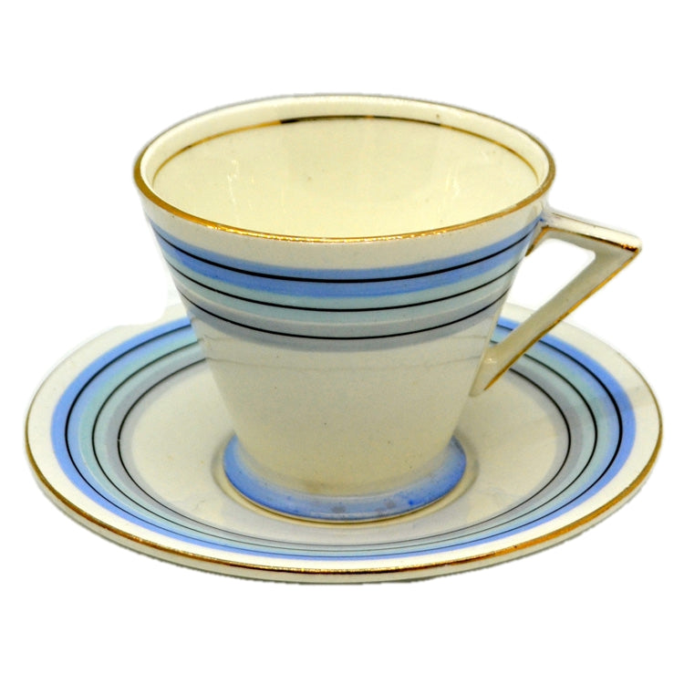 Palissy Pottery Art Deco 2693 China Teacup & Saucer