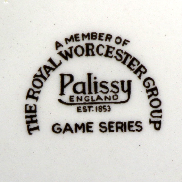 Royal Worcester Palissy China Game Series china marks