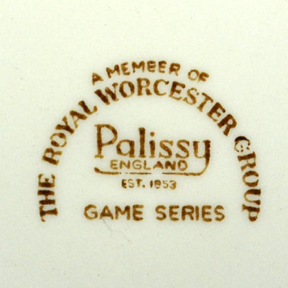 Royal Worcester Palissy China Game Series Marks