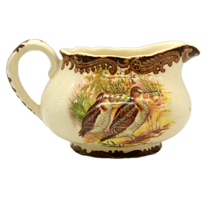 Royal Worcester Palissy China game series woodcock and quail milk jug