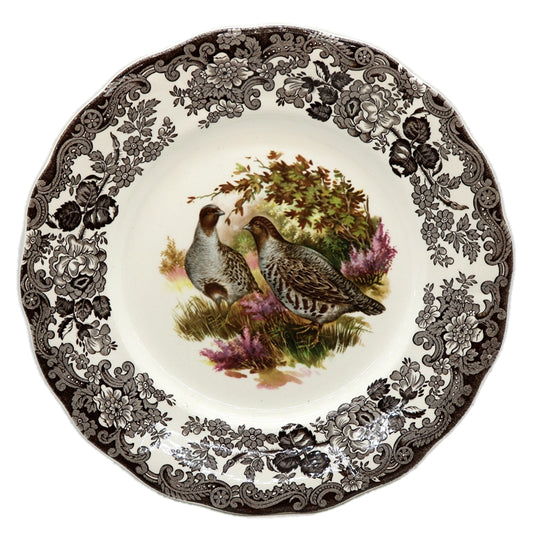 Royal Worcester Palissy China Game Series Quail Dinner Plate