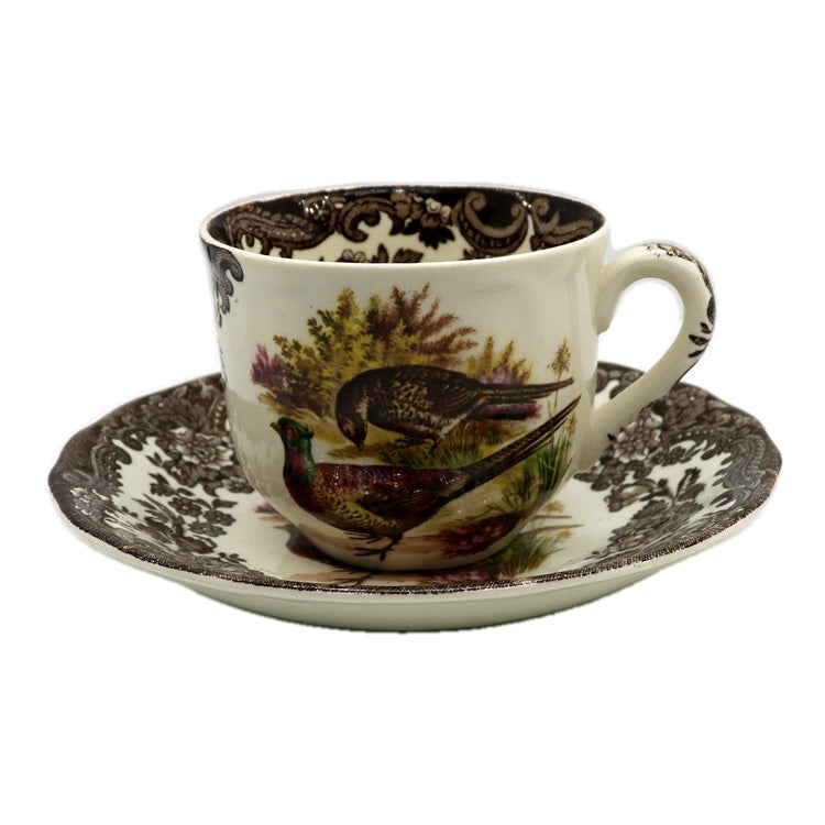 Royal Worcester Palissy China Game Series Pheasant Teacup & Saucer