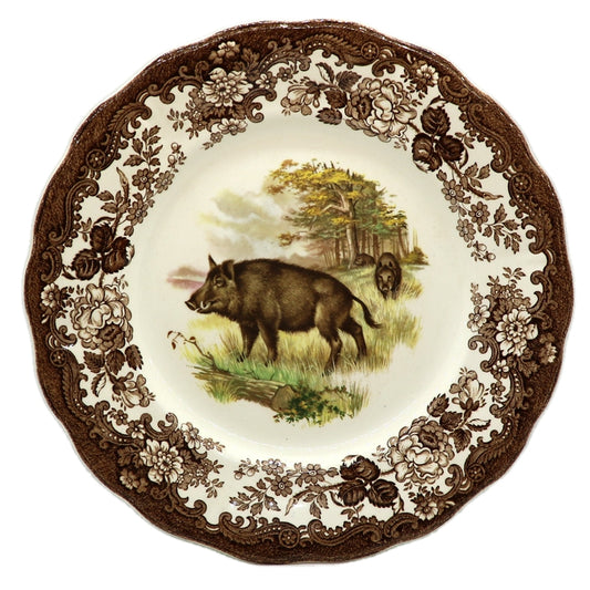 Royal Worcester Palissy China Game Series Wild Boar Dinner Plate