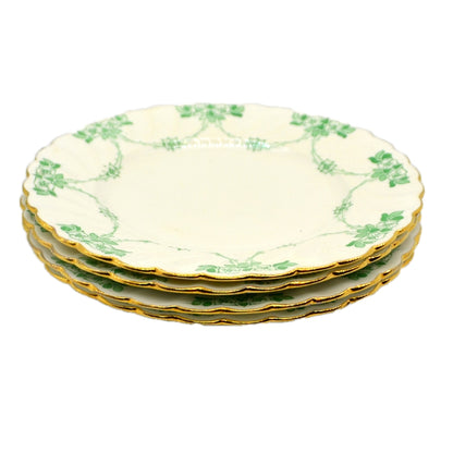 Antique Paragon Floral Green and White China Side Plate Pattern 2350