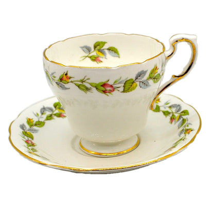 Paragon Bone China Rose Bud Garland Teacup and Saucer