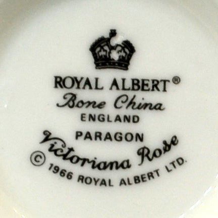 Royal Albert Paragon Victoriana Rose china marks