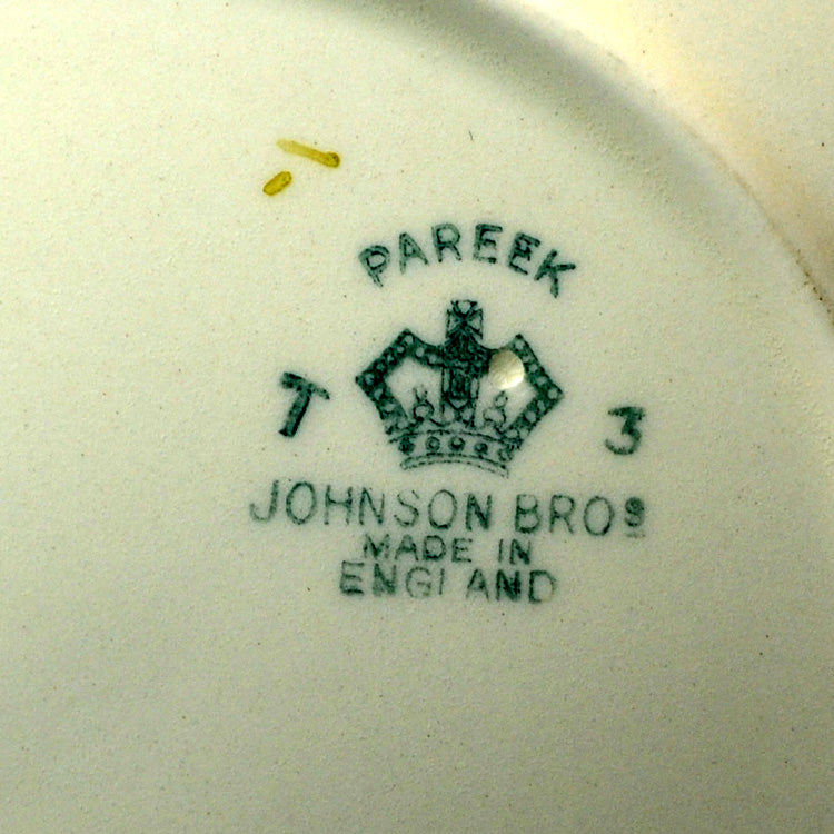 Johnson Brothers Pareek Pistachio Snow White Cake Plate