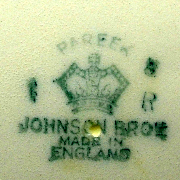 Johnson Brothers china factory mark 1940 - 1950
