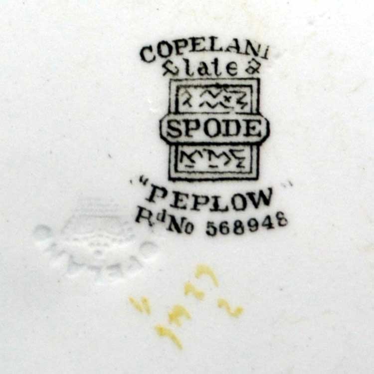 peplow spode china mark