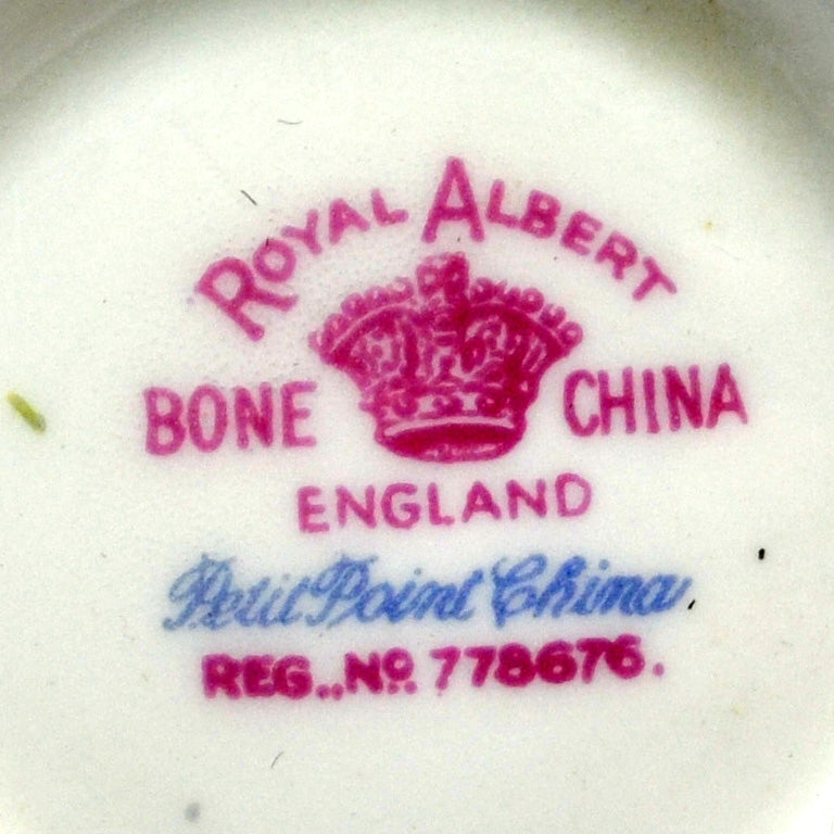 Royal Albert Petit Point China Marks 1930