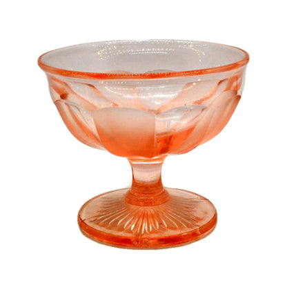 Pink Rose Glass Sundae Glass