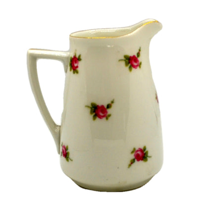 Asiatic Pheasant and Pink Rose Tall Milk Jug