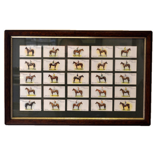 1907-1932 Players Cigarettes Grand National Cards Double side view Framed Picture