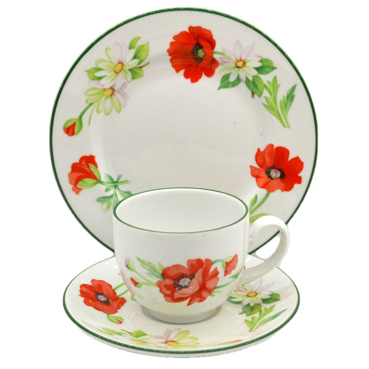 Royal Worcester China Poppies Teacup 