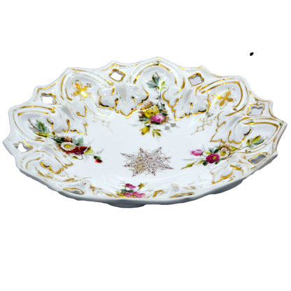 Carl Teilsch china floral dish