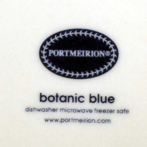 portmeirion botanic blue china marks