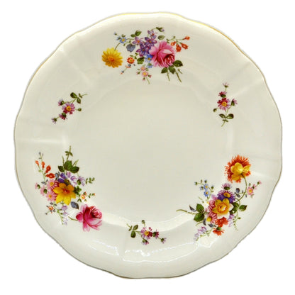 Vintage Royal Crown Derby China Posies Dessert Plate 1938 - 1945