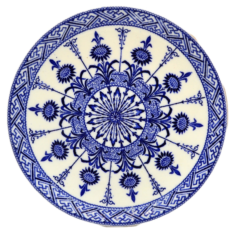Powel Bishop and Stonier Aster Blue and White China Plate 1879