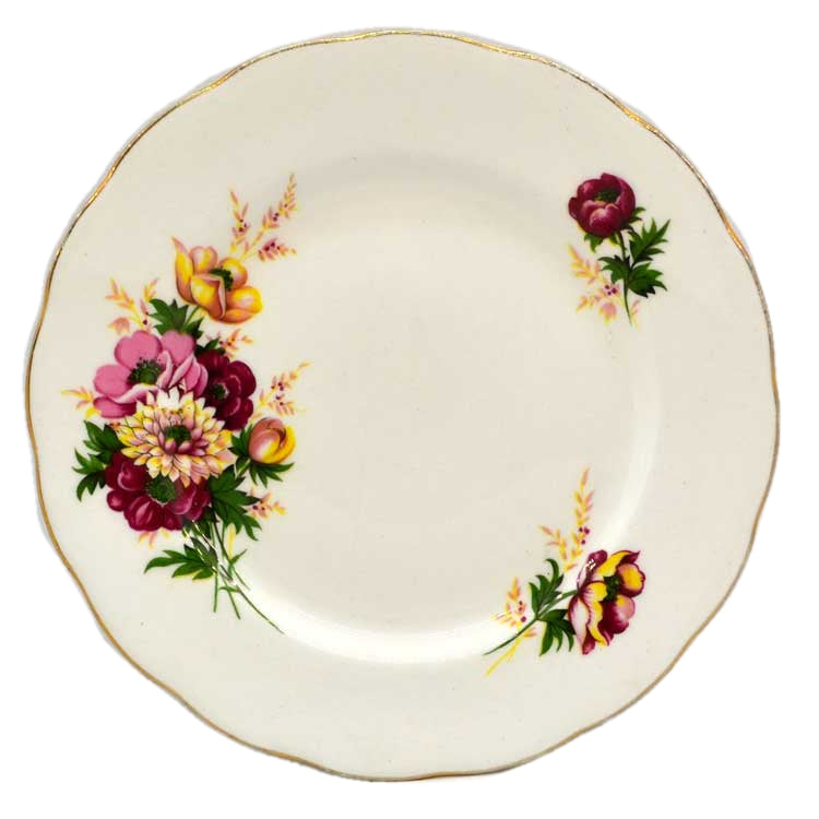 Queen Anne China Floral Side Plate